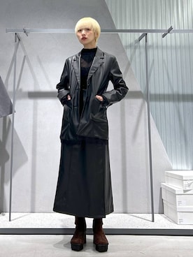 「HARE（ハレ）のアイテム（ブーツ）」を使った、Moneさん（レディース・162cm）の秋コーディネート