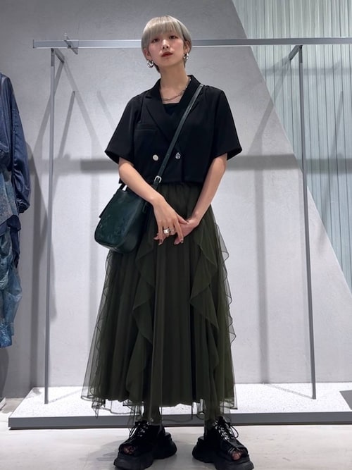 セール】シアーレイヤープリーツスカート(HARE)（スカート）｜HARE