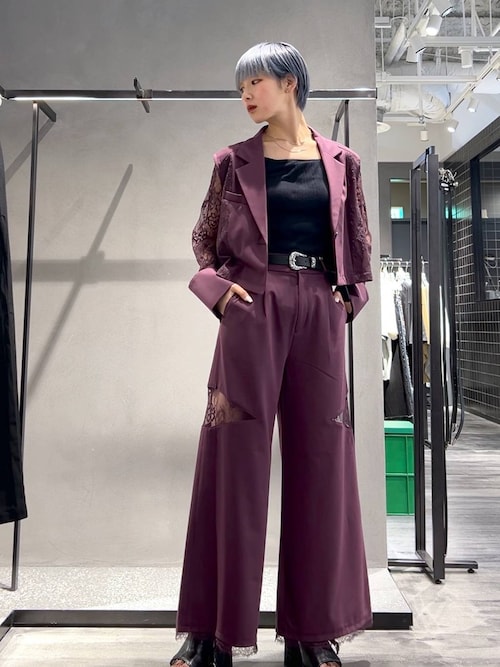 セール】接触冷感/ポイントレースキリカエワイドパンツ(HARE)（その他