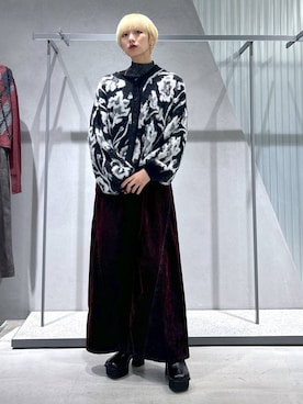 「アイテム（ハンチング/ベレー帽）」を使った、Moneさん（レディース・162cm・20代）の秋コーディネート