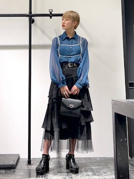 「アイテム（ファッション雑貨）」を使った、Moneさん（レディース・162cm）の春コーディネート