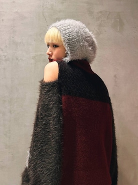 「HARE（ハレ）のアイテム（ニットキャップ/ビーニー）」を使った、Moneさん（レディース・162cm）の秋コーディネート