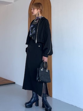 「アイテム（ブルゾン）」を使った、Moneさん（レディース・162cm）の夏コーディネート