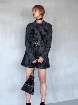 「アイテム（チョーカー）」を使った、Moneさん（レディース・162cm・20代）の夏コーディネート