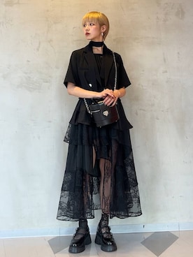 「アイテム（ドレスシューズ）」を使った、Moneさん（レディース・162cm）の夏コーディネート