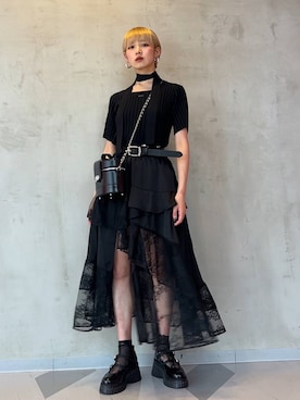 「アイテム（ドレスシューズ）」を使った、Moneさん（レディース・162cm）の夏コーディネート
