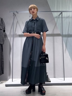 「アイテム（ベルト）」を使った、Moneさん（レディース・162cm・20代）の夏コーディネート