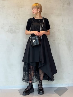 「アイテム（ドレスシューズ）」を使った、Moneさん（レディース・162cm）の夏コーディネート