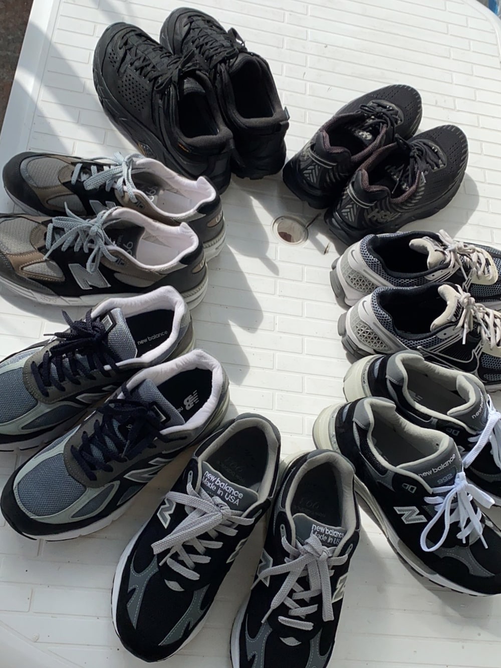 「ootd、new balance 993、new balance 992、NEW BALANCE 990」｜「NEW BALANCEのアイテム（スニーカー、ブラック系）」を使った、Kさん（メンズ・170cm）の夏コーディネートの1枚目の写真