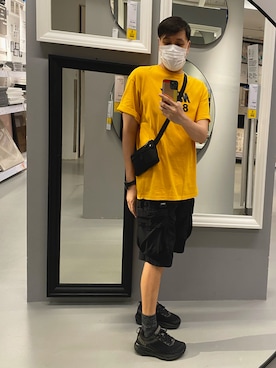 「PULL&BEAR（プルアンドベア）のアイテム（バッグ）」を使った、Kさん（メンズ・170cm）の夏コーディネート