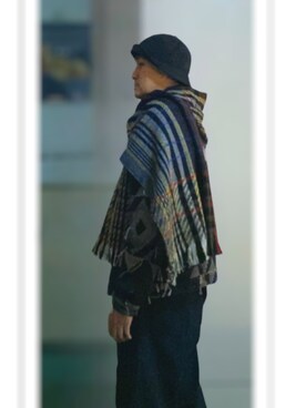 「ZARA（ザラ）のアイテム（ナイロンジャケット）」を使った、Kさん（メンズ・170cm）の冬コーディネート
