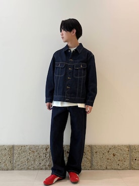「Lee（リー）のアイテム（ジャケット/アウター）」を使った、瀬田川大輝さん（メンズ・170cm）の冬コーディネート