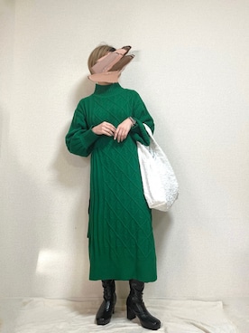 manaさん（レディース・153cm）の冬コーディネート