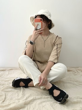 「Lattice（Lattice）のアイテム（アクセサリー）」を使った、manaさん（レディース・153cm）の夏コーディネート