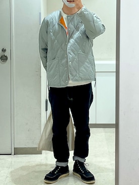「ワークブーツ」｜「アイテム（ジャケット/アウター）」を使った、Shun@☻☻☻☻☻☻☻さん（メンズ・178cm）の冬コーディネート
