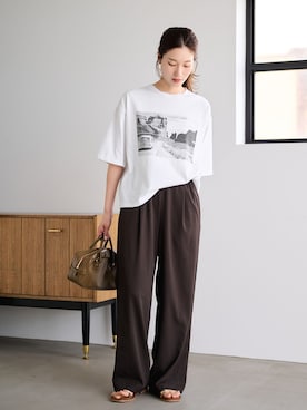 「FRAMeWORK（フレームワーク）のアイテム（トップス）」を使った、minamiさん（レディース・165cm）の春コーディネート