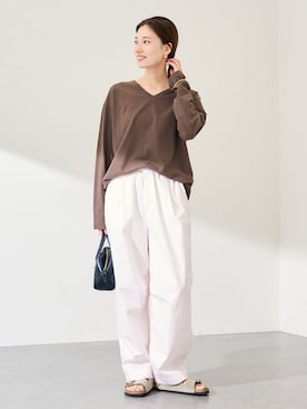 「FRAMeWORK（フレームワーク）のアイテム」を使った、minamiさん（レディース・165cm）の冬コーディネート