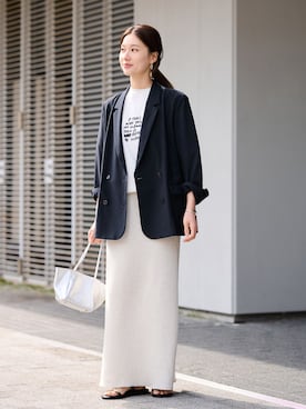 「FRAMeWORK（フレームワーク）のアイテム」を使った、minamiさん（レディース・165cm）の春コーディネート