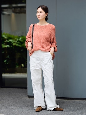 「FRAMeWORK（フレームワーク）のアイテム（シューズ）」を使った、minamiさん（レディース・165cm）の夏コーディネート