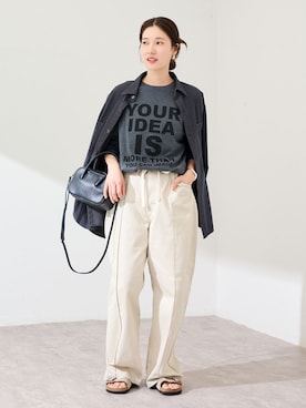 「FRAMeWORK（フレームワーク）のアイテム」を使った、minamiさん（レディース・165cm）の冬コーディネート