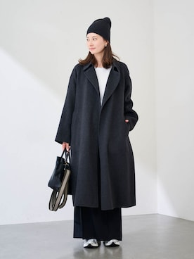 「FRAMeWORK（フレームワーク）のアイテム（ジャケット/アウター）」を使った、minamiさん（レディース・165cm）の冬コーディネート