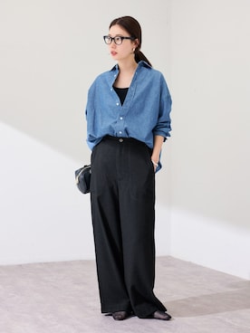 「FRAMeWORK（フレームワーク）のアイテム（トップス）」を使った、minamiさん（レディース・165cm）の冬コーディネート