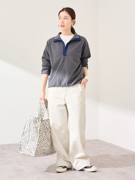 「FRAMeWORK（フレームワーク）のアイテム（パンツ）」を使った、minamiさん（レディース・165cm）の冬コーディネート