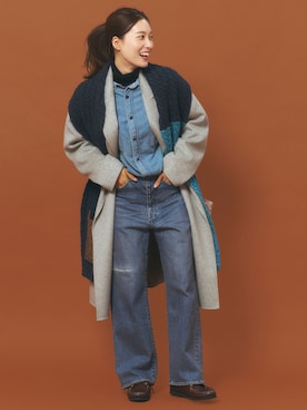 「FRAMeWORK（フレームワーク）のアイテム」を使った、minamiさん（レディース・165cm）の冬コーディネート