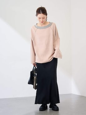 「FRAMeWORK（フレームワーク）のアイテム（スウェット）」を使った、minamiさん（レディース・165cm）の冬コーディネート