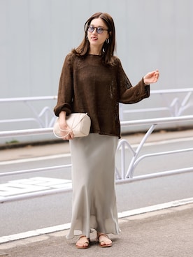 「FRAMeWORK（フレームワーク）のアイテム（トップス）」を使った、minamiさん（レディース・165cm）の冬コーディネート