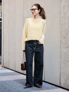 「FRAMeWORK（フレームワーク）のアイテム（シューズ）」を使った、minamiさん（レディース・165cm）の冬コーディネート