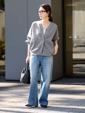 「FRAMeWORK（フレームワーク）のアイテム（トップス）」を使った、minamiさん（レディース・165cm）の冬コーディネート