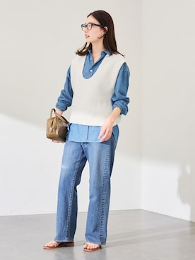 「FRAMeWORK（フレームワーク）のアイテム（トップス）」を使った、minamiさん（レディース・165cm）の冬コーディネート