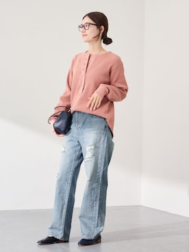 「FRAMeWORK（フレームワーク）のアイテム（バッグ）」を使った、minamiさん（レディース・165cm）の冬コーディネート