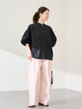 「FRAMeWORK（フレームワーク）のアイテム（トップス）」を使った、minamiさん（レディース・165cm）の春コーディネート