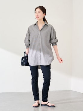 「FRAMeWORK（フレームワーク）のアイテム」を使った、minamiさん（レディース・165cm）の春コーディネート