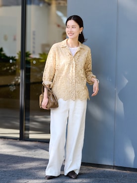 「FRAMeWORK（フレームワーク）のアイテム（バッグ）」を使った、minamiさん（レディース・165cm）の冬コーディネート