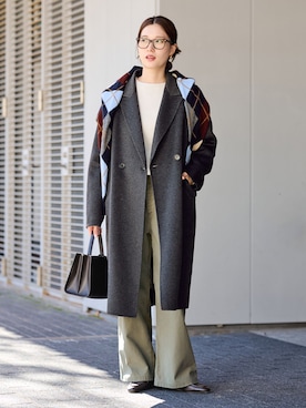 「FRAMeWORK（フレームワーク）のアイテム（トップス）」を使った、minamiさん（レディース・165cm）の冬コーディネート