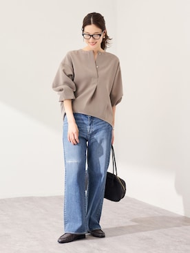 「FRAMeWORK（フレームワーク）のアイテム（トップス）」を使った、minamiさん（レディース・165cm）の冬コーディネート