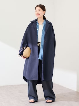 「FRAMeWORK（フレームワーク）のアイテム（その他アウター）」を使った、minamiさん（レディース・165cm）の冬コーディネート