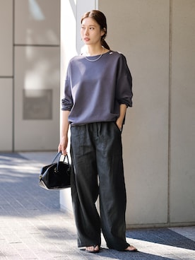 「FRAMeWORK（フレームワーク）のアイテム（ショルダーバッグ）」を使った、minamiさん（レディース・165cm）の冬コーディネート