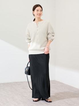 「FRAMeWORK（フレームワーク）のアイテム（トップス）」を使った、minamiさん（レディース・165cm）の冬コーディネート