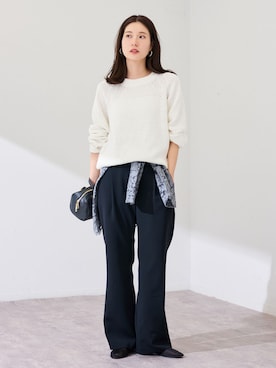 「FRAMeWORK（フレームワーク）のアイテム（バッグ）」を使った、minamiさん（レディース・165cm）の冬コーディネート