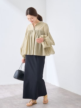 「FRAMeWORK（フレームワーク）のアイテム（バッグ）」を使った、minamiさん（レディース・165cm）の冬コーディネート