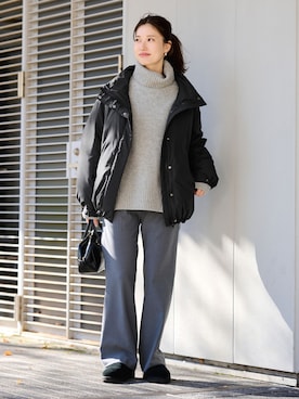 「FRAMeWORK（フレームワーク）のアイテム（トップス）」を使った、minamiさん（レディース・165cm）の冬コーディネート