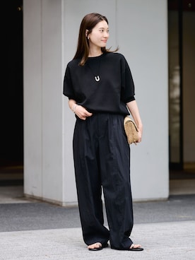 「FRAMeWORK（フレームワーク）のアイテム（パンツ）」を使った、minamiさん（レディース・165cm）の春コーディネート
