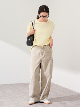 「FRAMeWORK（フレームワーク）のアイテム（パンツ）」を使った、minamiさん（レディース・165cm）の冬コーディネート