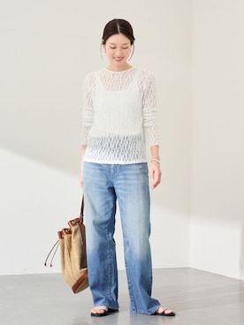 「FRAMeWORK（フレームワーク）のアイテム（トップス）」を使った、minamiさん（レディース・165cm）の春コーディネート