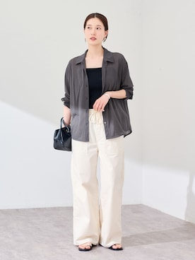 「FRAMeWORK（フレームワーク）のアイテム」を使った、minamiさん（レディース・165cm）の春コーディネート