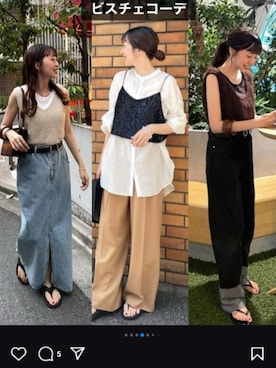 「アイテム（スカート）」を使った、yoshitakeさん（レディース・110cm）の夏コーディネート